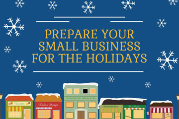 small business holiday planning infographic, holiday strategies for business infographic