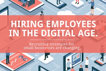 small business employee recruiting infographic