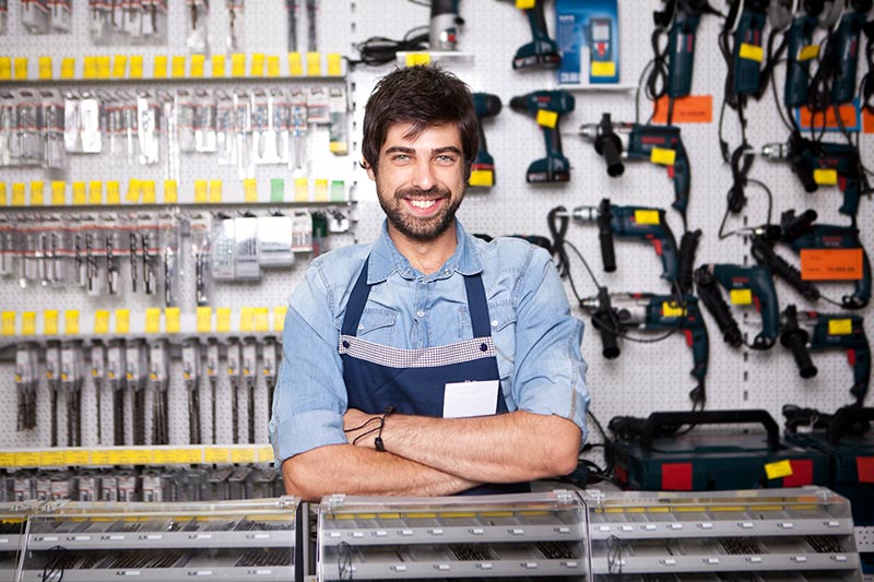 hardware store business owner