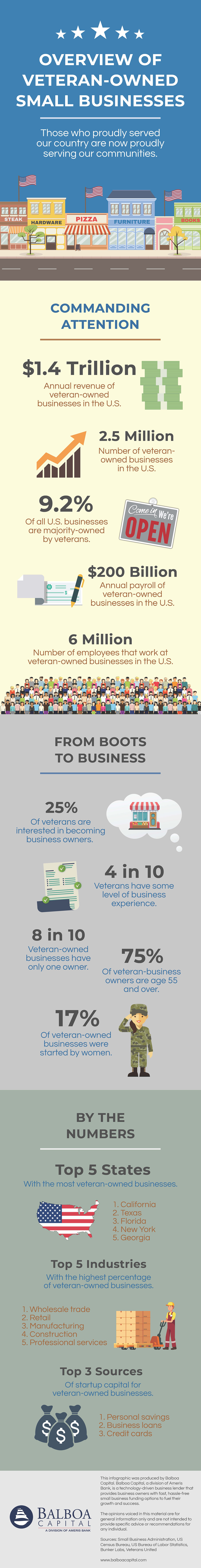 Veteran Business Owners Infographic