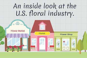 florist industry infographic, flower shop infographic, floral industry infographic