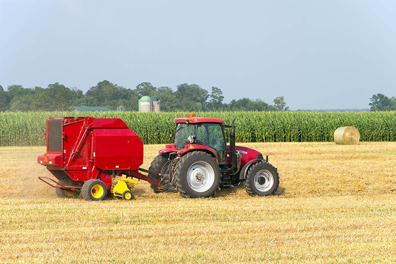red tractor in a field, used tractor financing